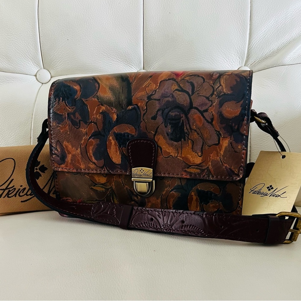 NWT PATRICIA NASH LIANA LEATHER CROSSBODY BAG